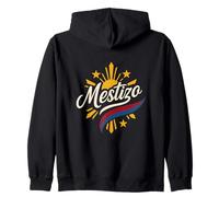 Mestizo - metà Filippina - Bandiera delle Filippine - Uomini Filippini Felpa con Cappuccio