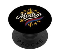 Mestizo - Metà Filippina - Bandiera delle Filippine - Uomini Filippini PopSockets PopGrip Adesivo