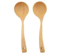 Mesto di legno Kuuleyn Mesto di manico lungo, cucchiaio da cucina, 2pcs cucchiaio in legno mestolo per cucinare la cucina a manico lungo cucina cucinare la zuppa di cucina