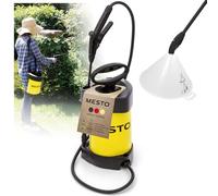Mesto Flori COMPACT - Spruzzatore a pressione da 3 l | 3 bar | Con paraspruzzi rotondo | Flacone spray per casa e giardino | Flacone spray per piante | Diserbanti e protezione delle piante