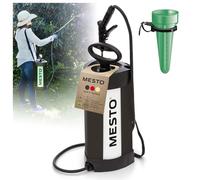 MESTO PICO BLACK EDITION Spruzzatore a pressione 5 L | Pluviometro MESTO | Irroratore a pressione 3 bar | Nebulizzatore manuale per irrigazione, diserbo e protezione piante | Giardinaggio