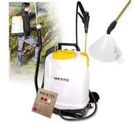 MESTO RS185 Spruzzatore da spalla 18 L Set incluso spray screen | Spruzzatore da giardino con pressione di 6 bar | Valvola di arresto ergonomica e manometro di controllo | Guarnizioni FPM
