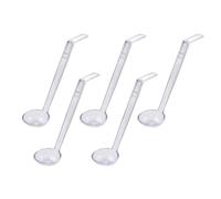 Mestoli da portata multiuso in plastica con manico lungo Mestolo da zuppa in plastica trasparente per zuppe calde, bevande fredde e banchetti da dessert, utensili da portata