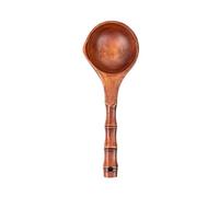 Mestolo 1pc Mestolo da Cucina Cucchiaio d'Acqua Giunto di bambù Manico Lungo Cucchiaio di Legno Cucchiaio d'Acqua in Legno Mestolo d'Acqua Mestolo da zuppa (Marrone Scuro 25x8,5 cm)