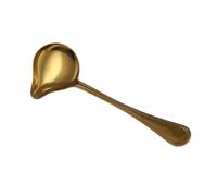 Mestolo Cucchiaio for salsa in acciaio inossidabile da 3 pezzi, piccolo mestolo for zuppa, cucchiaio portata, for di porridge e creativa, set cucchiai for posate delicate per zuppe(3PCS Gold)