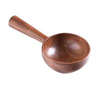 Mestolo da minestra in legno - Cucchiaio da cucina naturale realizzato a mano | Grande utensile da cucina resistente al calore per servire zuppe, salse e brodi, comodo strumento di presa per cucinare
