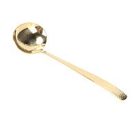 Mestolo da Minestra in Ottone Ottone Resistente Elegante Mestolo in Oro Brillante Peso Bilanciato Mestolo Multifunzione Cucchiaio per Cucina Domestica Utensile da Cucina Gadget, Mestolo per(Mestolo)