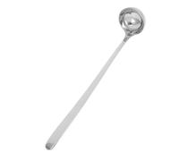 Mestolo in Acciaio Inox, Ergonomico, Argento per Cucina | Stampaggio Integrato, Presa Comoda e Antiscivolo, per Esterni e Aree Rurali, Finitura Argento