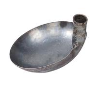 Mestolo in Ferro Spesso per Acqua, Manico Integrato, Uso Manuale | Metallo Resistente, Superficie Liscia, per Giardino e Casa, Capienza Ampia, Adatto a Orti e Piante in Vaso