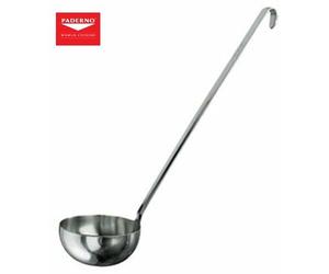 MESTOLO INOX RISTORAZIONE CUCINA CUCCHIAIO LUNGHEZZA 56 CM. DIAM.14 CM. PADERNO