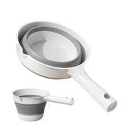 Mestolo per - pala da 27 x 15,5 x 10,5 cm, cucchiaio da bagno, cucchiai da cucina a manico lungo, cucchiaio a risparmio ingombrante per cucina, doccia, preparazione dei pasti, L