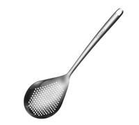 Mestolo per schiumarola con fessura - Cucchiaio da cucina in metallo, colino, accessorio da cucina durevole | Cucchiaio drenante a manico lungo, strumento di cottura multiuso per pasta di verdure, tag