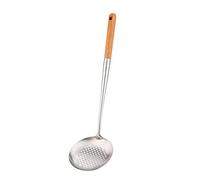 Mestolo per schiumarola, spatola da 47 cm per wok in acciaio inox 304.