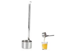 Mestolo Per Vino, cucchiaio per vino in acciaio inossidabile con manico lungo e Gancio, Cucchiaio Dosatore per Birra, Olio, Aceto(250ml)