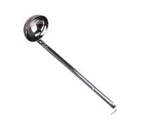 Mestolo per zuppa 27 * 7cm Acciaio inossidabile Addensare Manico lungo Mestolo da zuppa Barb Hanging Home Ristorante Cucina Strumento di cottura