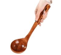 Mestolo per zuppa Mestoli da zuppa grandi in legno Manico lungo Cucchiaio da cucina Ramen in legno Cucchiaio da riso Mestolo Stoviglie for ristorazione for cucinare Cucchiai mestolo(Piccolo)