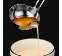 Mestolo Separatore Grasso Acciaio 316 Beccuccio | Beccuccio curvo separa grasso, brodo sano, design , cottura pulita, per ideale dieta