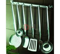 MESTOLO SET DA CUCINA IN ACCIAIO INOX ALTISSIMA QUALITA' 7 PEZZI MOD. BETA