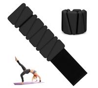 MESUADESI Pesi per caviglie e polsi da donna, regolabili, in silicone, per donne e uomini, per yoga, corsa, nuoto, pilates, palestra, set da 2 (nero)