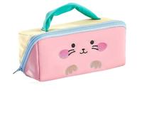 Mesuaeso astuccio Pencil Case Pouch with Handle Animal Pen Box | Holder Organizer for Office Workspace Supplies Desk Accessories Travel Essentials