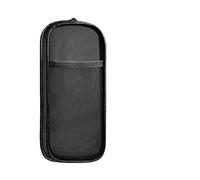 Mesuaeso astuccio scuola Astuccio portapenne a rete con cerniera, astuccio trasparente for cosmetici, borsa da viaggio, scuola, cancelleria, ufficio, organizer box astucci(Svart)