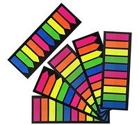 Mesybveo 6 set 1200 pezzi Segnapagina Adesivi, Sticky Notes Index, Segna Pagina Adesivi, Trasparenti Linguette Adesive con Testa Rotonda per Leggere Appunti, Classificare Documenti(10 Colori)