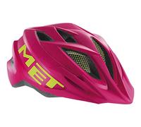 MET Casco da bicicletta Crackerjack, Unisex, Fahrradhelm Crackerjack, Rosa / verde, 52-57 cm