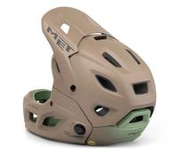 casco integrale con mentoniera removibie parachute mcr mips fungi opaco MET bici