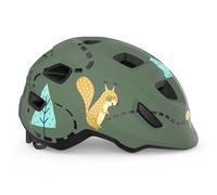 MET Hooray Green Forest/Matt S (52-55 cm) Casco da ciclismo per bambini
