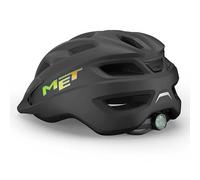 Casco bici bambino MET Crackerjack 2023 con luce a led - Colore: Nero