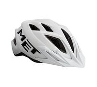 MET Crackerjack Casco da ciclismo, per bambini, bianco, 52-57 cm