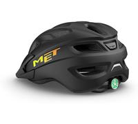 Casco bici bambino MET Crackerjack 2023 con luce a led - Colore: Nero