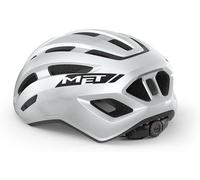 Casco met miles road bianco lucido