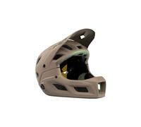Met parachute mcr mips beige verde casco con sottogola rimovibile