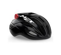 MET Rivale MIPS, Casco da Bici da Corsa Unisex Adulto, Nero/Rosso, S / 52-56cm