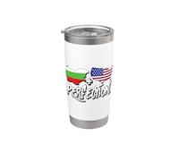 Metà americana metà bulgara perfezione USA Bulgaria Pride Bicchiere termico in acciaio inox doppia parete