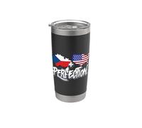 Metà Americana Metà Ceca Perfezione USA Ceca Orgoglio Bicchiere termico in acciaio inox doppia parete