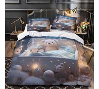 metà avocado copripiumino 3 Pezzi morbida microfibra stampa 3D cerniera nascosta con federe per cuscini Composizione di frutta fresca Set Di Copripiumino for coppie e ragazzi Super king（260x220cm）