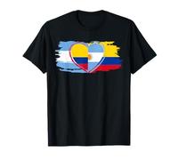 Metà bandiera argentina metà colombiana per gli amanti del calcio Maglietta