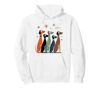 metà del secolo, Cani retrò, età atomica Moderna, Stile Anni '50 e '60 Felpa con Cappuccio