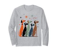 metà del secolo, Cani retrò, età atomica Moderna, Stile Anni '50 e '60 Maglia a Manica