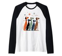 metà del secolo, Cani retrò, età atomica Moderna, Stile Anni '50 e '60 Maglia con Maniche Raglan