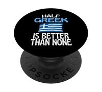 Metà greco è meglio di nessuno divertente Grecia citazione PopSockets PopGrip Adesivo