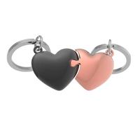 Meta[l]morphose Metalmorphose MTM306-02 - Portachiavi a forma di cuore, colore: Nero e Oro rosa