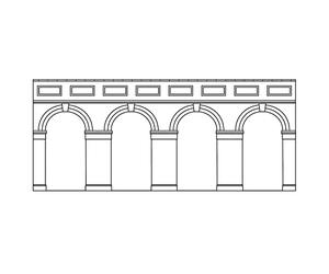 Metà Livello Arcuato Muri di Tenuta x2 (Mattone Rosso). Edifici