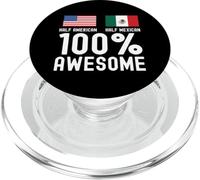 Metà messicano metà americana bandiera americana messicana americana PopSockets PopGrip per MagSafe
