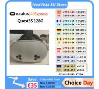 Meta Quest3S 128G Occhiali VR Macchina all-in-one Meta Quest3 VR Macchina da gioco per casco intelligente con rilevamento del movimento Quest3s 128G