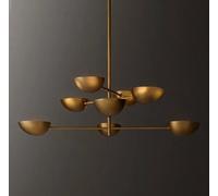 Metà Secolo Antico 8 Luce Orb Sputnik Soffitto Look Vintage Lampadario Lampada