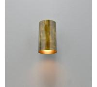 Metà Secolo Italiano Applique Ottone Antico Cilindro Focus Attrezzatura Lighting