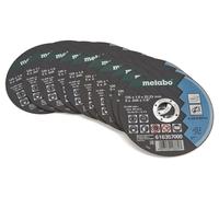 Metabo 10 pezzi 125 x 1 mm. Disco da taglio per RVS fornito in contenitore